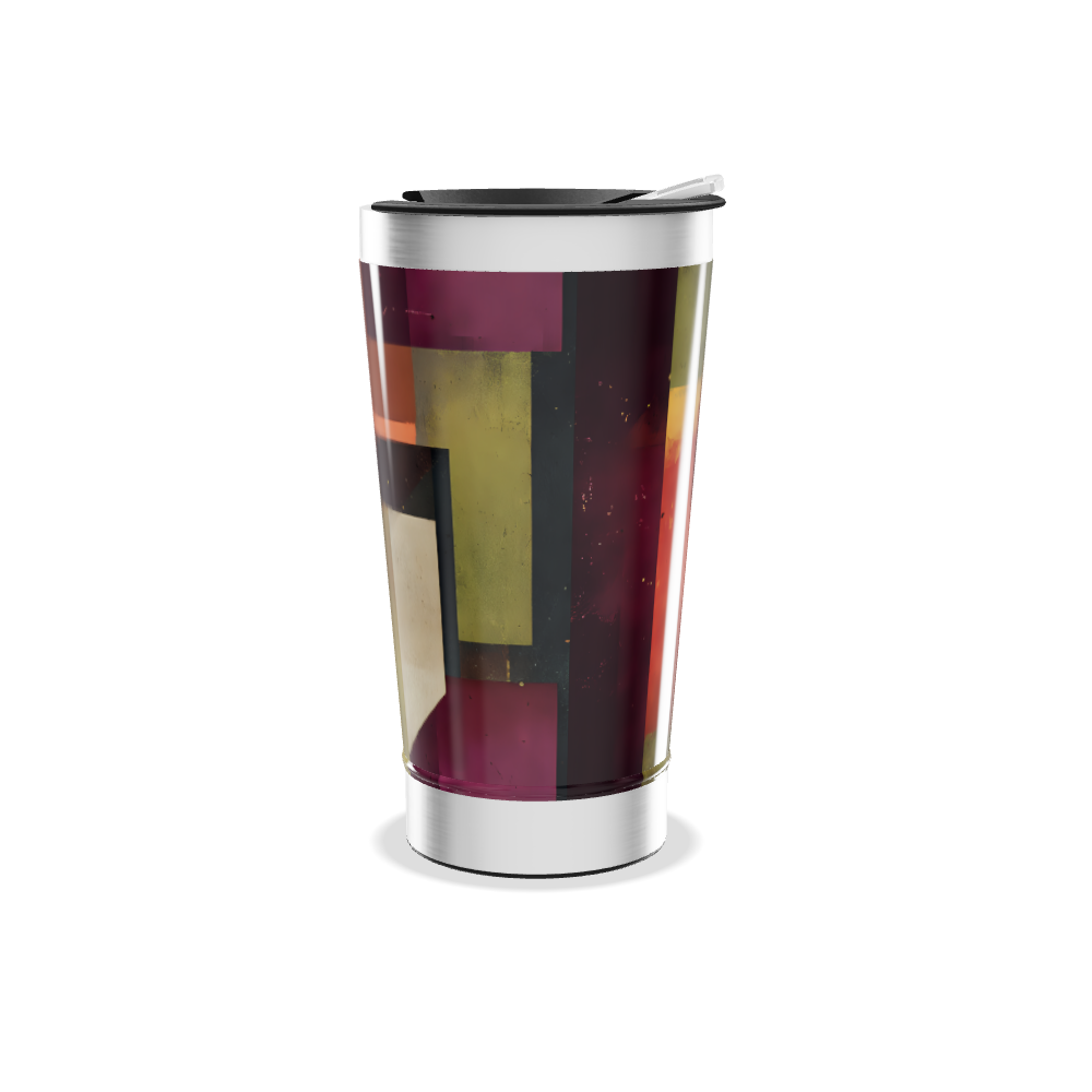 Copo Térmico - Estampa Geométrica Colorida
