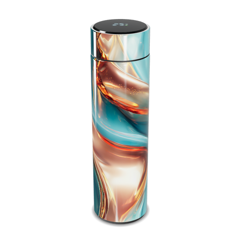 Garrafa Térmica Touch - Design Abstrato Colorido