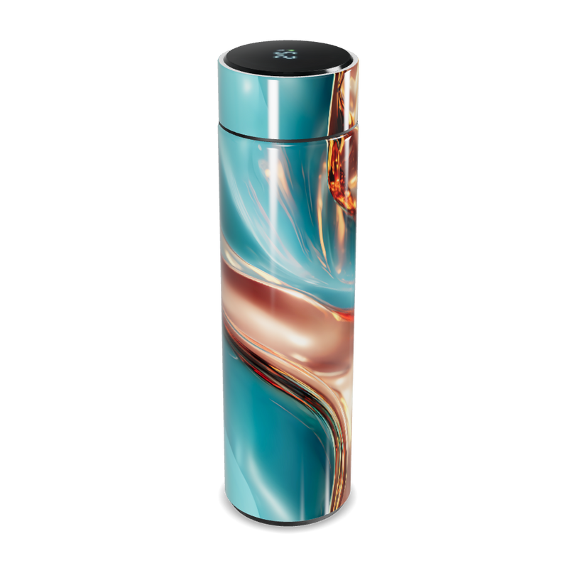 Garrafa Térmica Touch - Design Abstrato Colorido