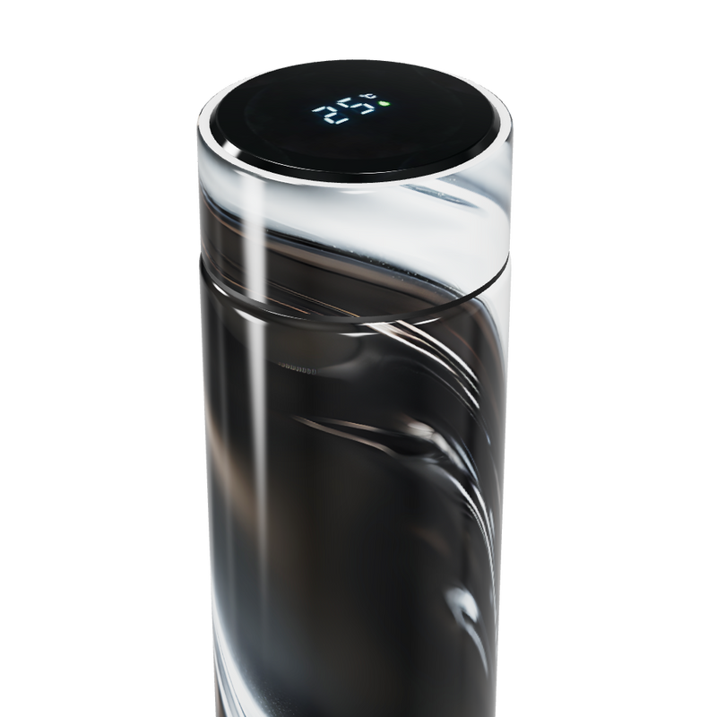 Garrafa Térmica Touch - Design Preto e Branco