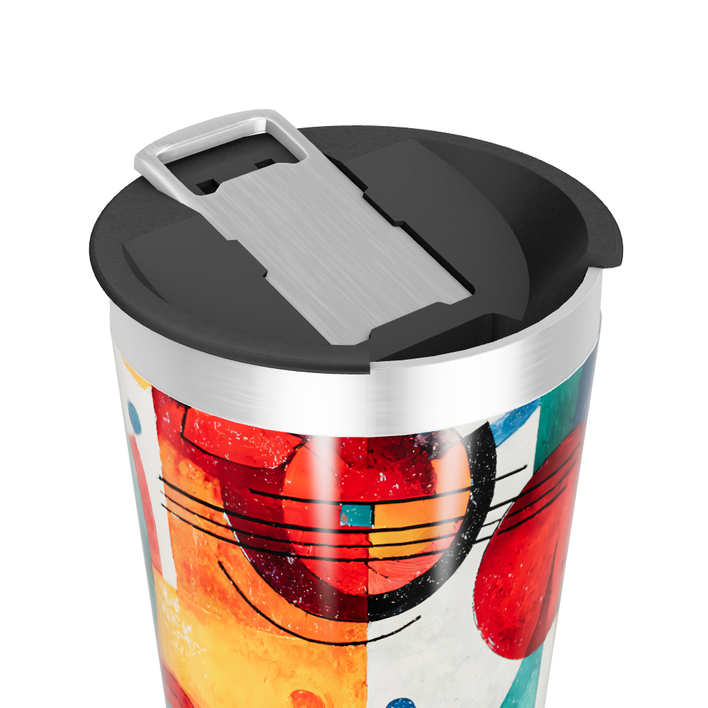 Copo Térmico - Estampa Abstrata Colorida