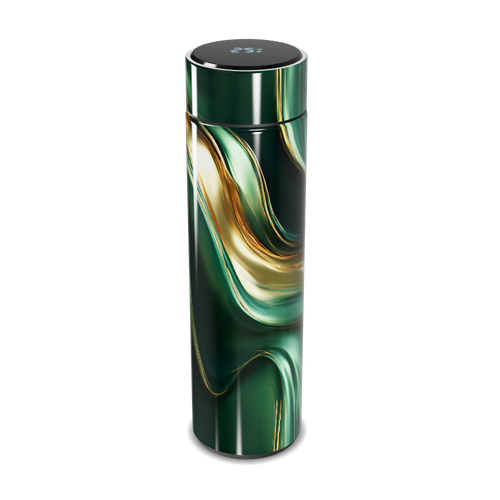 Garrafa Térmica Touch - Verde Marmorizada