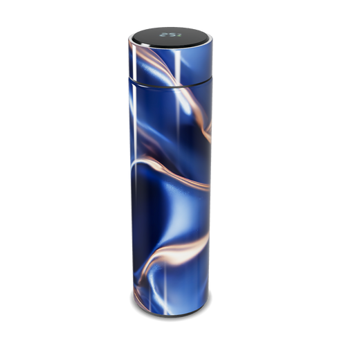 Garrafa Térmica Touch - Azul Marmorizado Digital