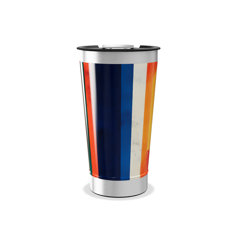 Copo Térmico - Colorido com Estampa Geométrica