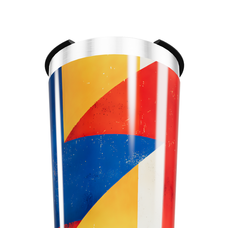 Copo Térmico - Colorido com Estampa Geométrica