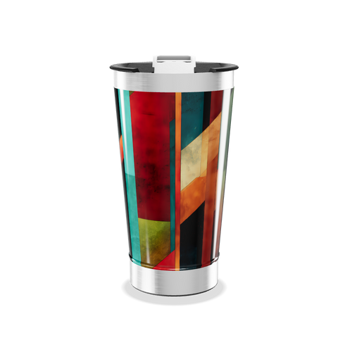 Copo Térmico - Estampa Geométrica Colorida