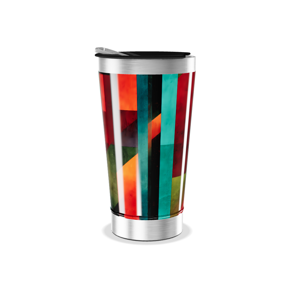 Copo Térmico - Estampa Geométrica Colorida