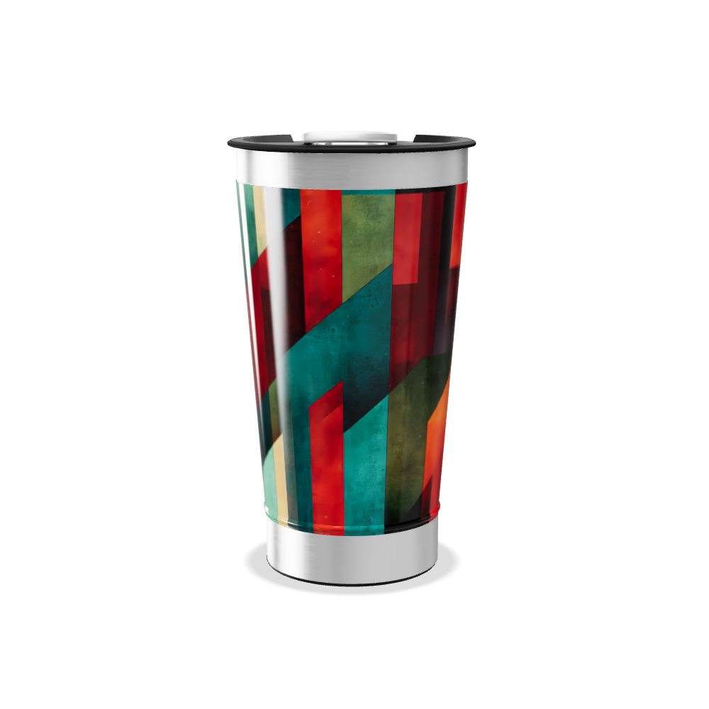 Copo Térmico - Estampa Geométrica Colorida