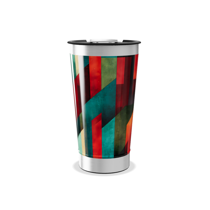 Copo Térmico - Estampa Geométrica Colorida