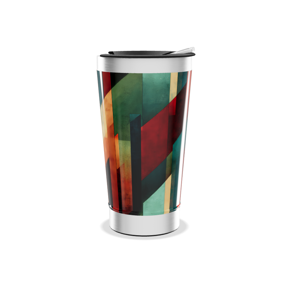 Copo Térmico - Estampa Geométrica Colorida