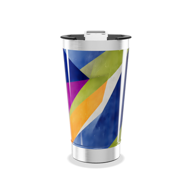 Copo Térmico - Colorido com Estampa Geométrica