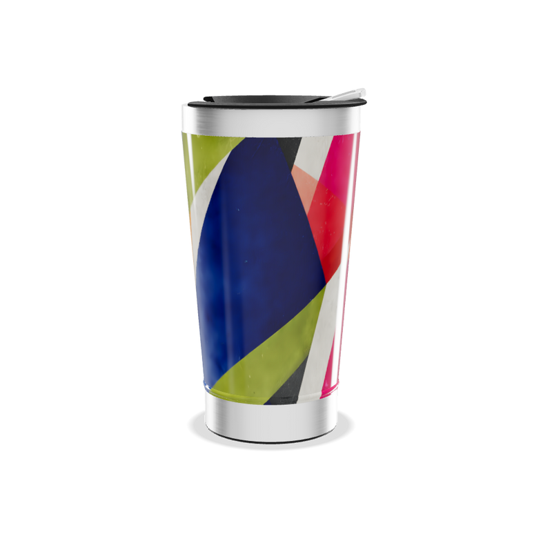 Copo Térmico - Colorido com Estampa Geométrica