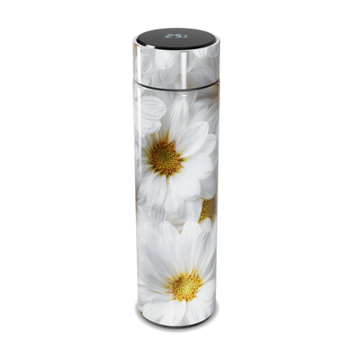Garrafa Térmica Touch - Flores Brancas Aço Inox