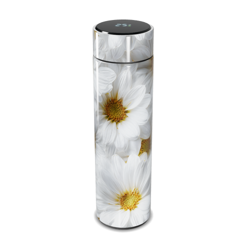 Garrafa Térmica Touch - Flores Brancas Aço Inox