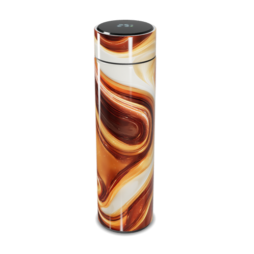 Garrafa Térmica Touch - Design Mármore Marrom