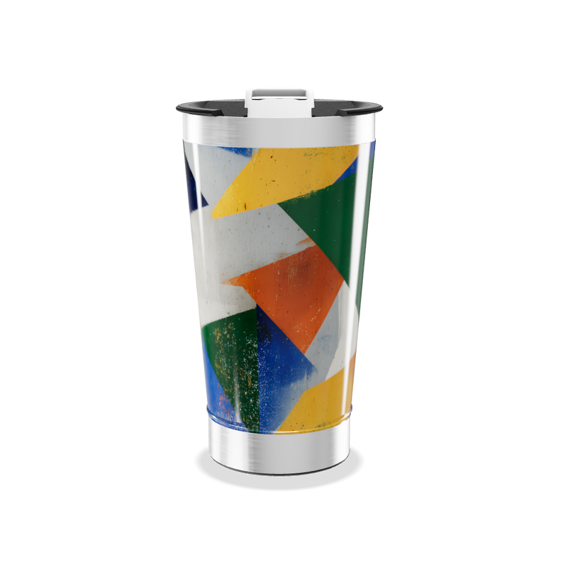 Copo Térmico - Estampa Geométrica Colorida