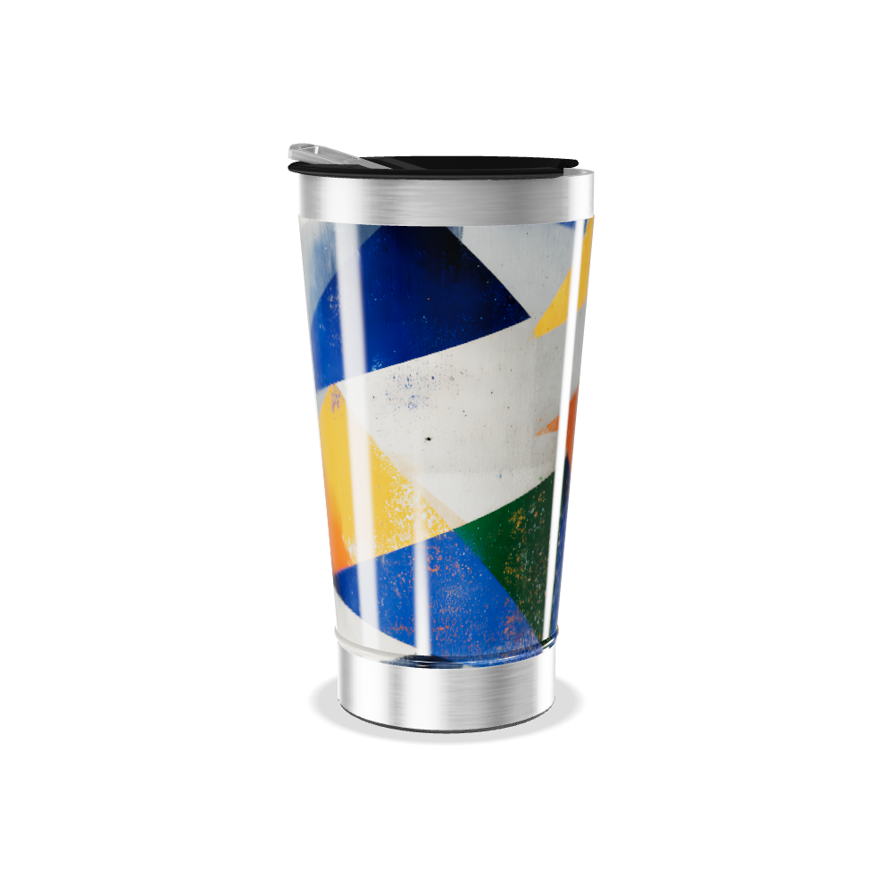 Copo Térmico - Estampa Geométrica Colorida