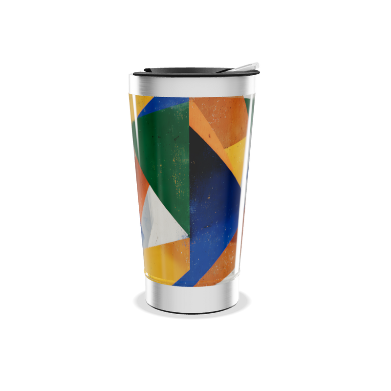 Copo Térmico - Estampa Geométrica Colorida