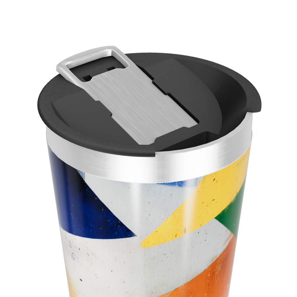 Copo Térmico - Estampa Geométrica Colorida