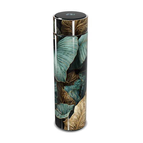 Garrafa Térmica Touch - Folhagem Verde Preta