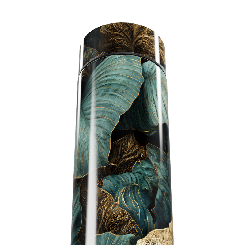 Garrafa Térmica Touch - Folhagem Verde Preta