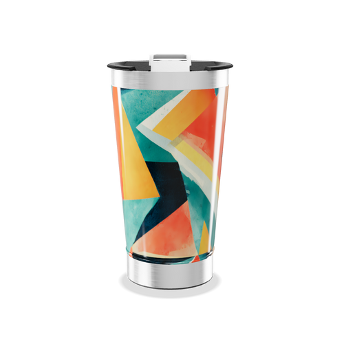 Copo Térmico - Estampa Colorida Abstrata