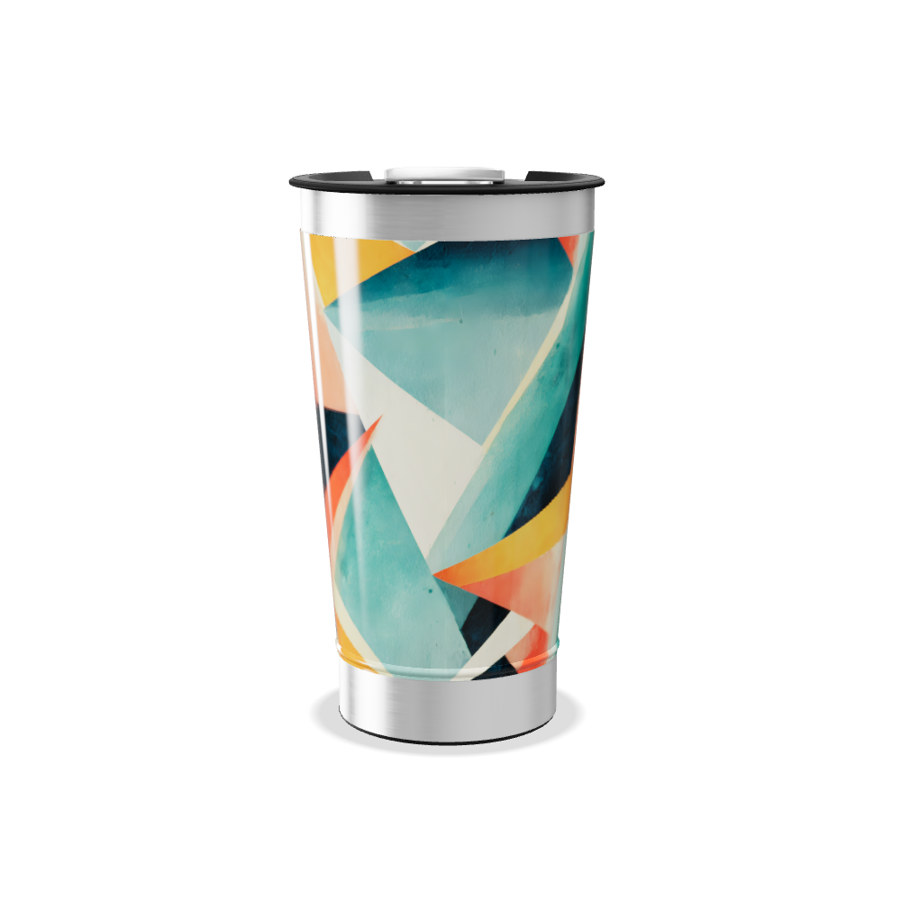 Copo Térmico - Estampa Colorida Abstrata