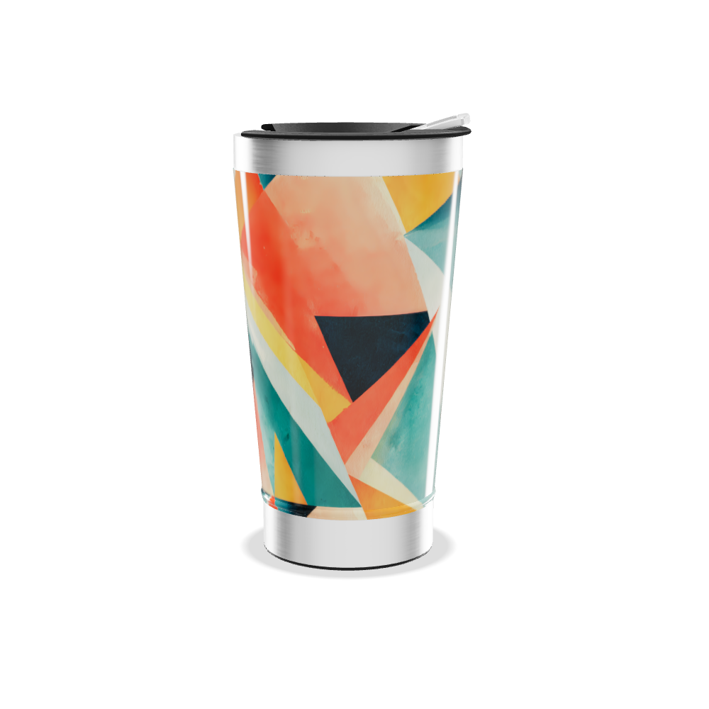 Copo Térmico - Estampa Colorida Abstrata