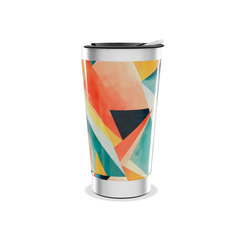Copo Térmico - Estampa Colorida Abstrata
