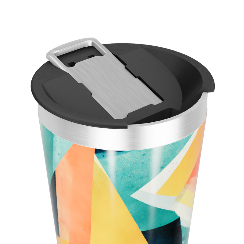 Copo Térmico - Estampa Colorida Abstrata