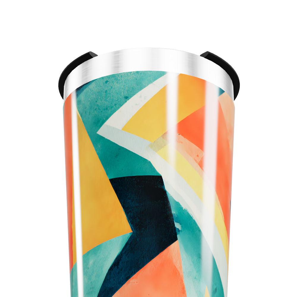 Copo Térmico - Estampa Colorida Abstrata