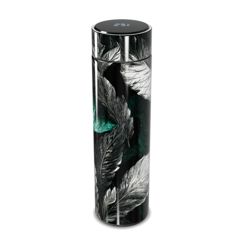 Garrafa Térmica Touch - Folhas Preto Verde