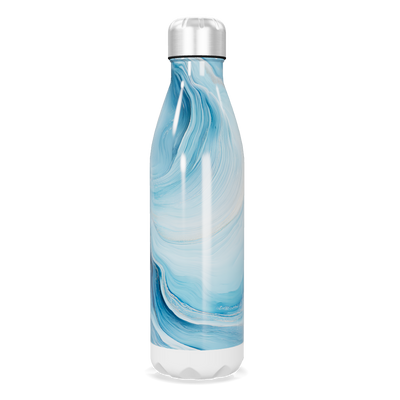Garrafa Inox - Azul Marmorizada