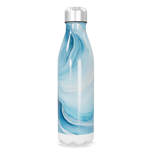 Garrafa Inox - Azul Marmorizada