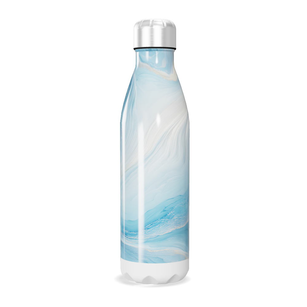 Garrafa Inox - Azul Marmorizada