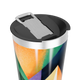 Copo Térmico - Design Geométrico Colorido
