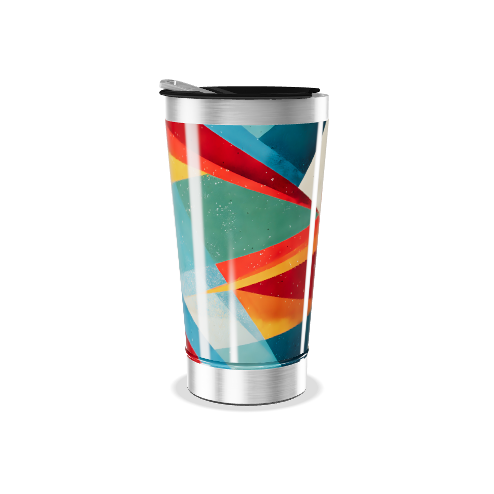 Copo Térmico - Estampa Geométrica Colorida