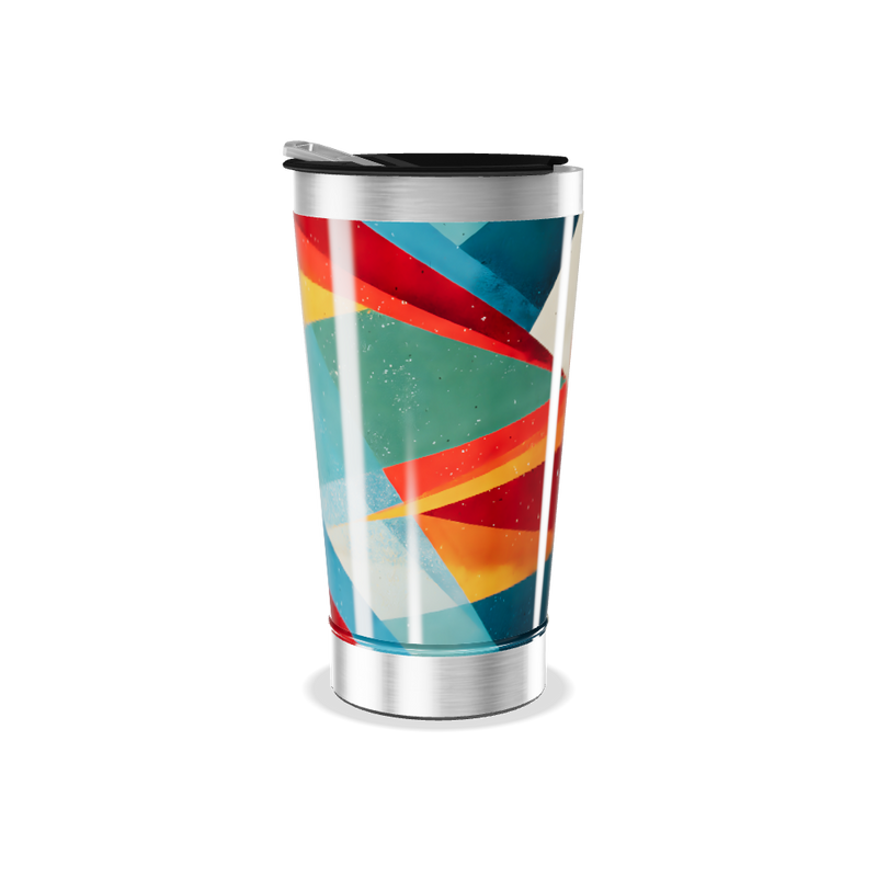 Copo Térmico - Estampa Geométrica Colorida