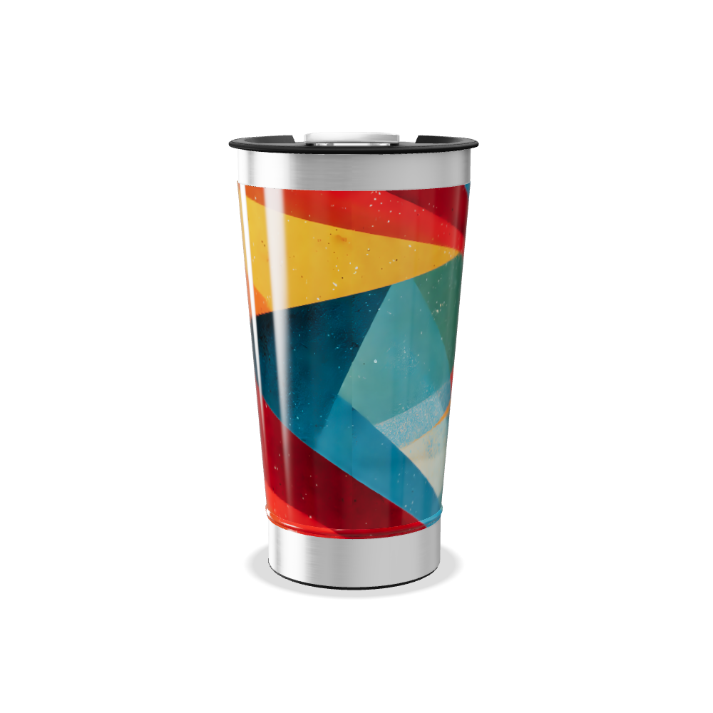Copo Térmico - Estampa Geométrica Colorida