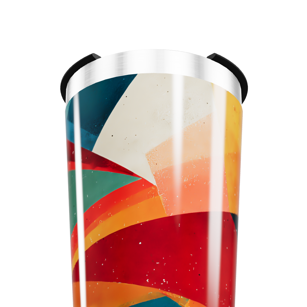 Copo Térmico - Estampa Geométrica Colorida