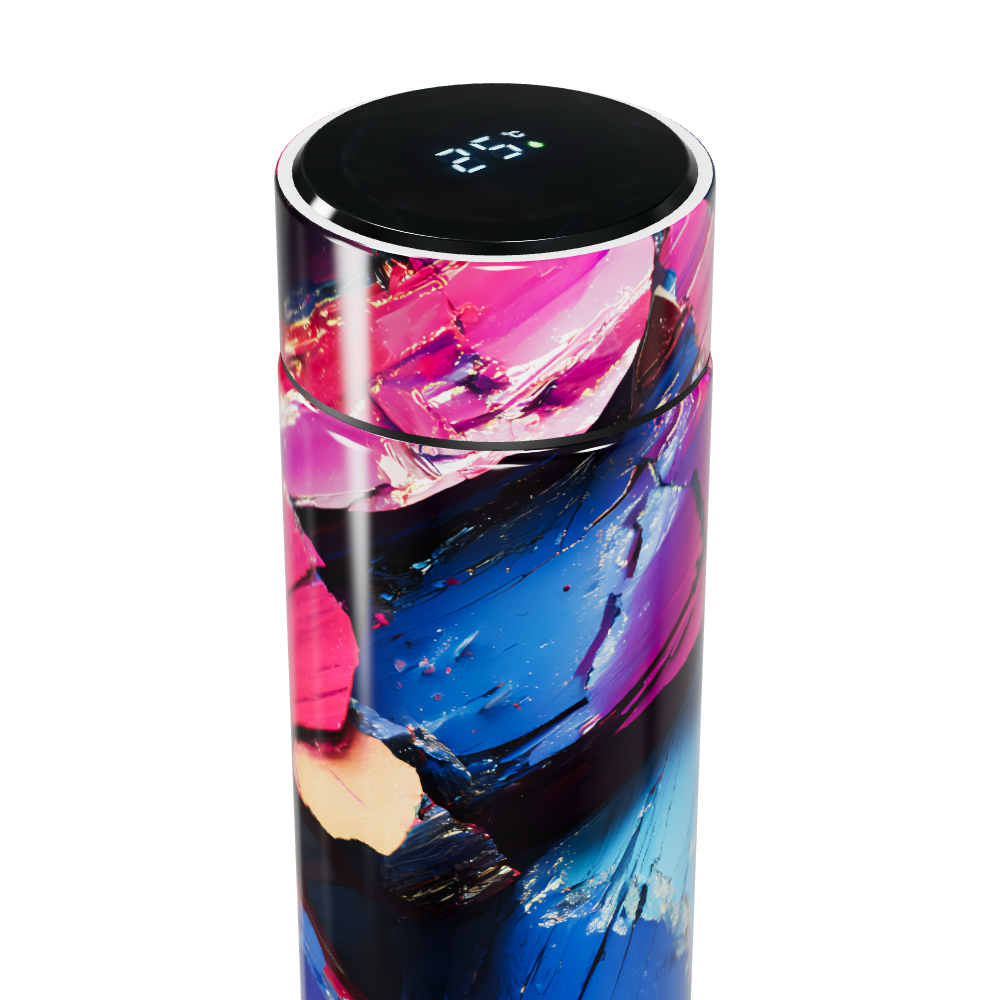 Garrafa Térmica Touch - Abstrata Colorida