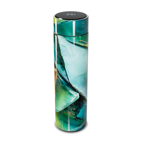 Garrafa Térmica Touch - Verde Abstrato