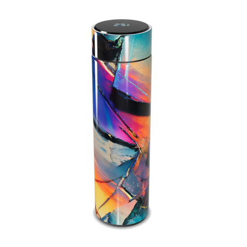 Garrafa Térmica Touch - Estampa Colorida Abstrata