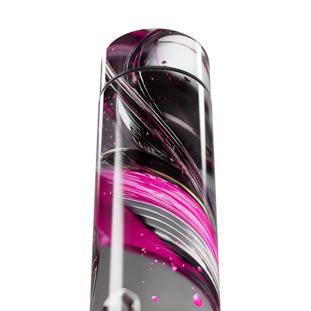 Garrafa Térmica Touch - Design Rosa e Preto