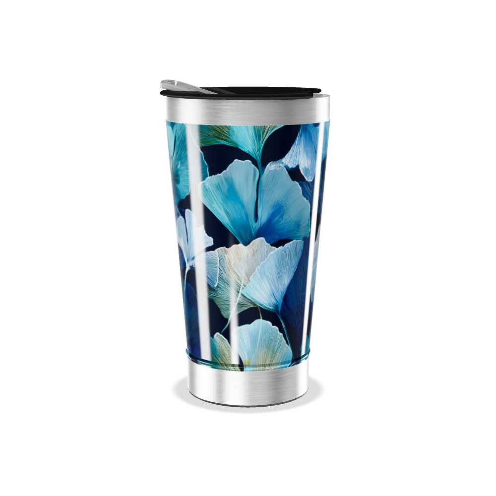Copo Térmico - Floral Azul