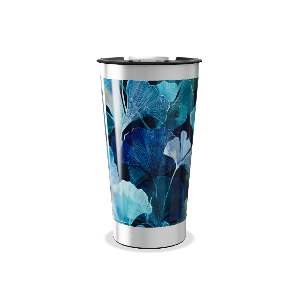 Copo Térmico - Floral Azul