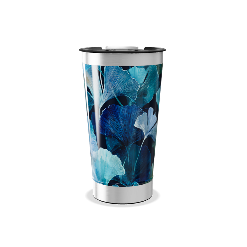 Copo Térmico - Floral Azul
