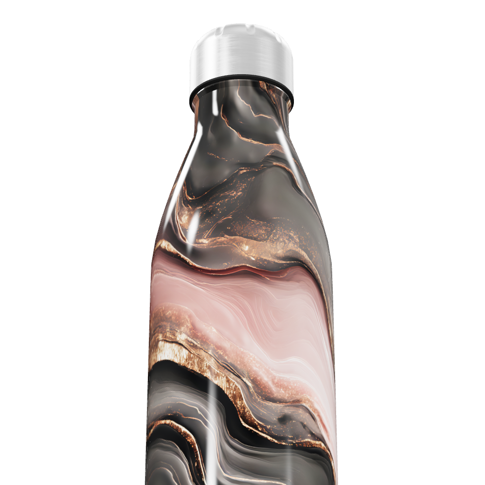 Garrafa Inox Estampa Mármore
