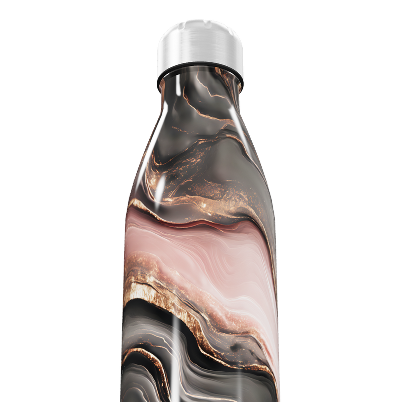Garrafa Inox Estampa Mármore