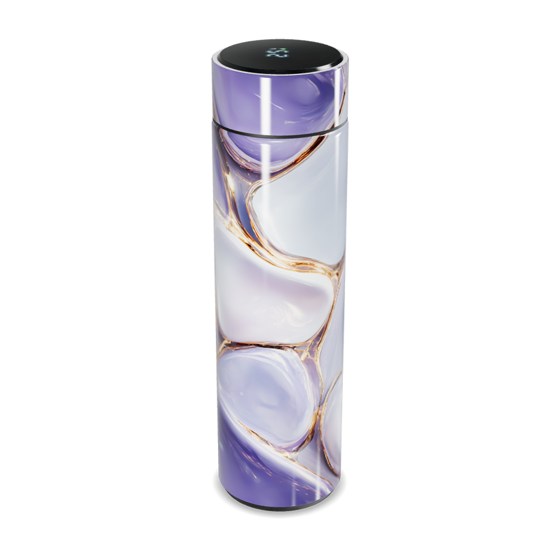 Garrafa Térmica Touch - Mármore Roxo Digital